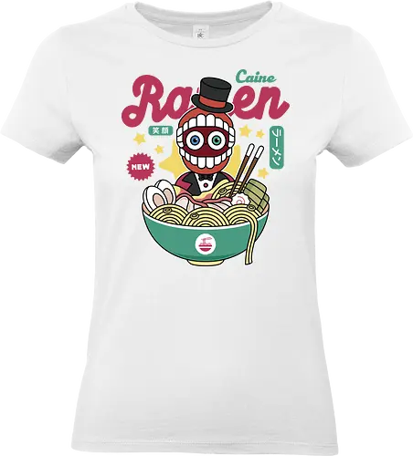 Ringleader Caine Ramen - the amazing, digital circus, pomni, jax, kinger, zooble, ragatha, gangle, digital circus, the amazing circus, tadc, clown, jester, cartoon, kaufmo, ramen - Standard T-Shirt (Frauen)