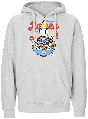 Kaufmo Clown Ramen - the amazing, digital circus, pomni, jax, kinger, zooble, ragatha, gangle, digital circus, the amazing circus, tadc, clown, jester, cartoon, kaufmo, ramen - Fairtrade Hoodie