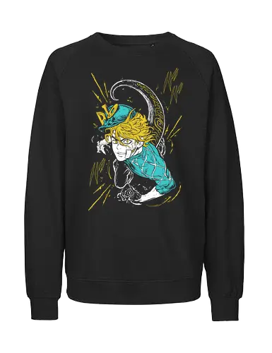 The Immortal Vampire - Anime, Manga, Demon, Devil, Angry, Japanese Art, Jojo, Aesthetic, Manga Style, Zylixzen, Aggressive, Gamer, Otaku, Gift, Monster, Cool, Kawaii, Warrior, Jojo's, Diego, Immortal, Vampire - Fairtrade Sweatshirt