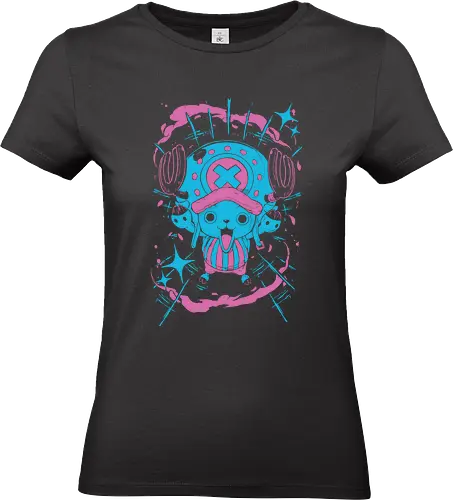 Chopper The Cotton Candy Lover - Aesthetic, Angry, Anime, Gamer, Gift, Power, Manga Style, Pirate, Cool, Manga, Zylixzen, Aggressive, Pirates, Piece, Otaku, Japanese Art, One, Tony Tony, Chopper, Emergency Food, Cotton Candy, lover, Straw Hat, Warrior - Standard T-Shirt (Frauen)