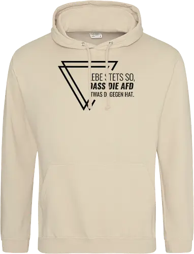 Lebe stets so... - schwarz - Standard Hoodie