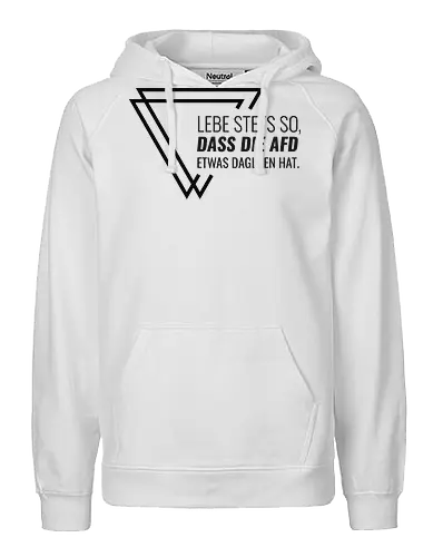 Lebe stets so... - schwarz - Fairtrade Hoodie