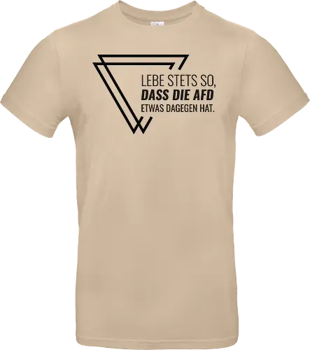 Lebe stets so... - schwarz