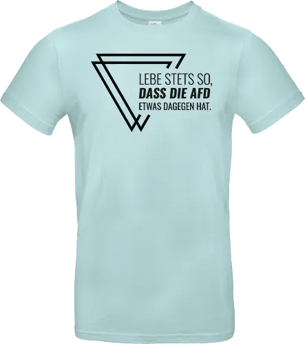 Lebe stets so... - schwarz - Standard T-Shirt
