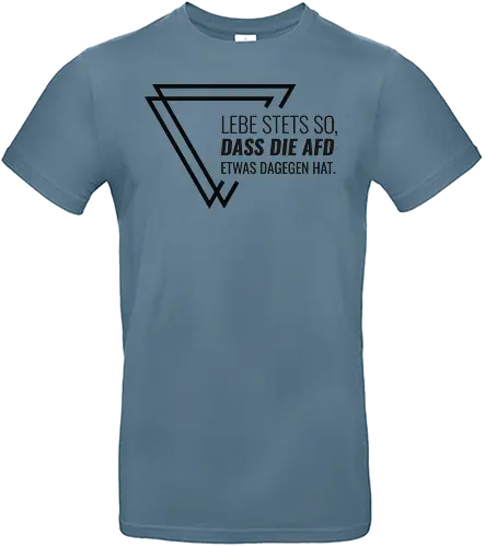 Lebe stets so... - schwarz - Standard T-Shirt