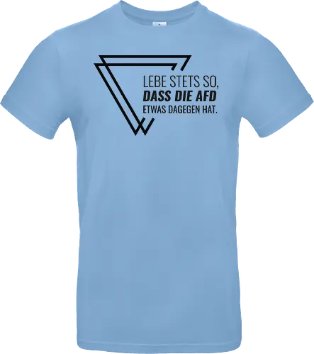 Lebe stets so... - schwarz - Standard T-Shirt