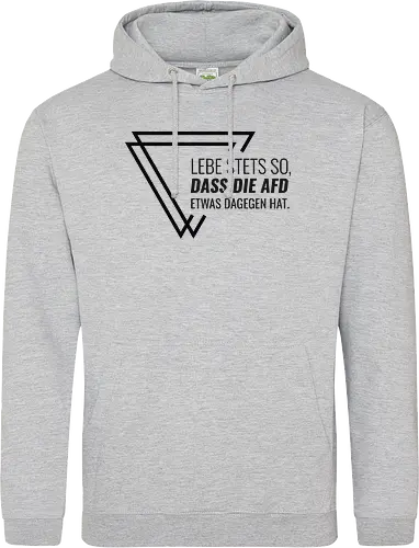 Lebe stets so... - schwarz - Standard Hoodie