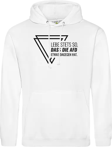 Lebe stets so... - schwarz - Standard Hoodie