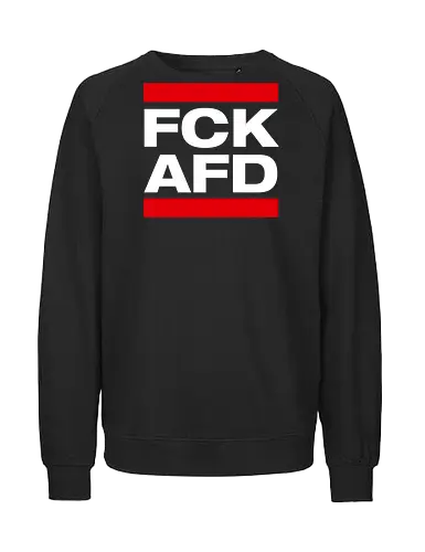 FCK AFD - weiß - Fairtrade Sweatshirt