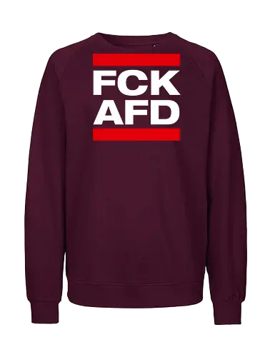FCK AFD - weiß - Fairtrade Sweatshirt
