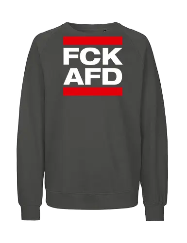 FCK AFD - weiß - Fairtrade Sweatshirt