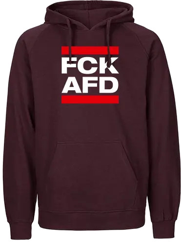 FCK AFD - weiß - Fairtrade Hoodie