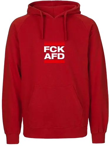 FCK AFD - weiß - Fairtrade Hoodie
