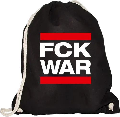 FCK WAR - weiß - Sportbeutel