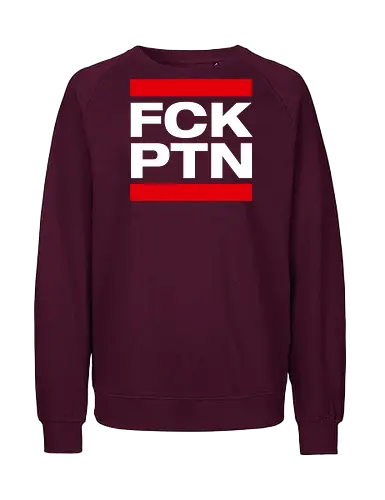 FCK PTN - weiß - Fairtrade Sweatshirt