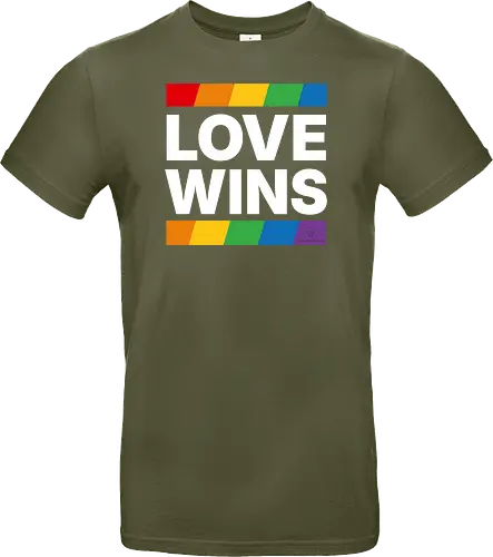 LOVE WINS - weiß - Standard T-Shirt