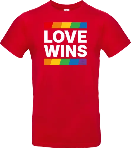 LOVE WINS - weiß - Standard T-Shirt
