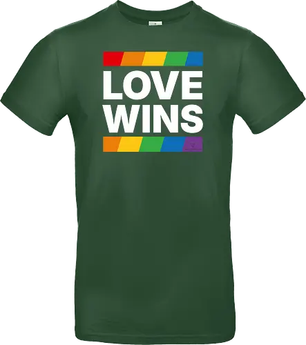 LOVE WINS - weiß - Standard T-Shirt