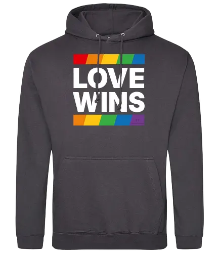 LOVE WINS - weiß - Standard Hoodie
