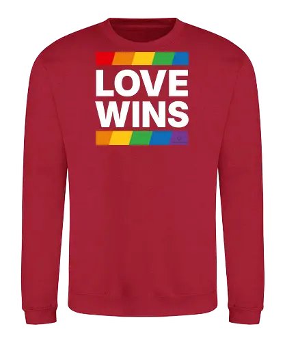LOVE WINS - weiß - Sweatshirt