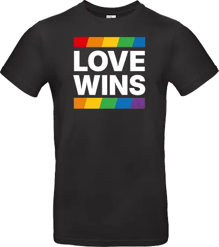 LOVE WINS - weiß - Standard T-Shirt