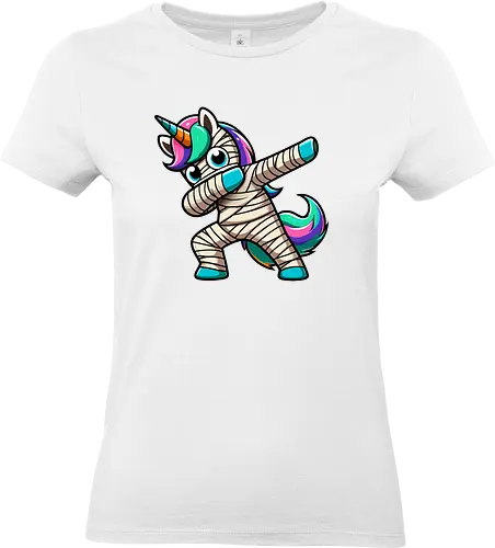 Unicorn mummy - dab, colorful, cartoon, costume, dance, rainbow, cute, unicorn, mummy - Standard T-Shirt (Frauen)