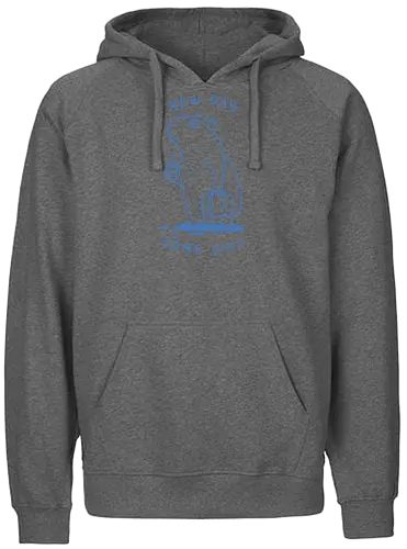 Lazy Morning - capy, capybara, lazy morning, morning coffee, coffee, i hate monday, capy coffee, minimalist - Fairtrade Hoodie
