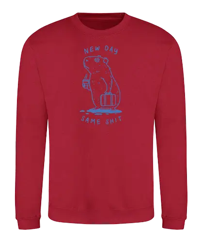 Lazy Morning - capy, capybara, lazy morning, morning coffee, coffee, i hate monday, capy coffee, minimalist - Sweatshirt