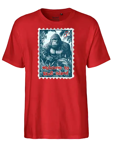 Welcome to skull island - scifi, fantasy, movie, pop culture, big ape, king - Fairtrade T-Shirt