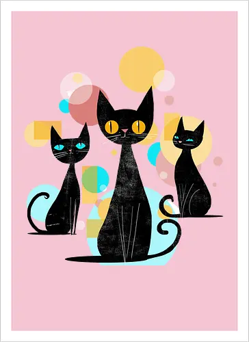 Mid Century Cats