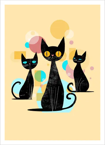 Mid Century Cats