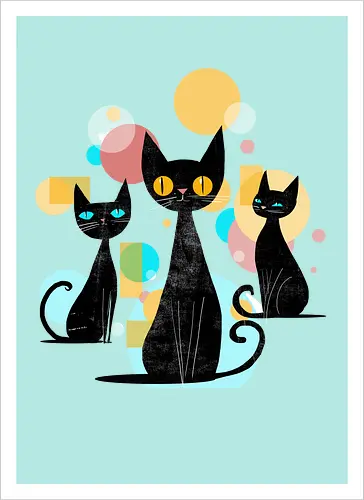 Mid Century Cats