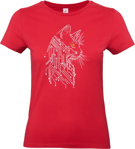 Cat of tomorrow - cat, scifi, science, technology, nature, animals, kittens - Standard T-Shirt (Frauen)