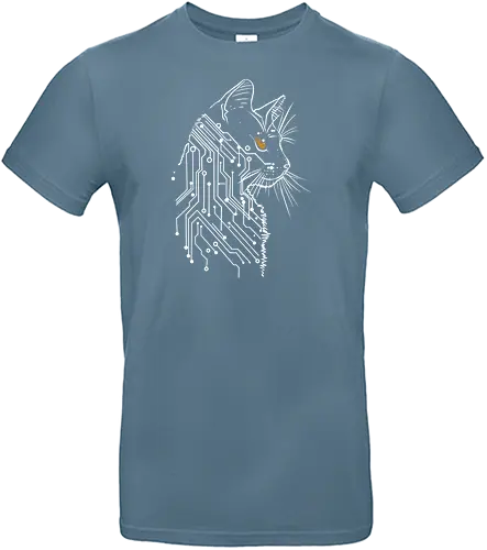 Cat of tomorrow - cat, scifi, science, technology, nature, animals, kittens - Standard T-Shirt