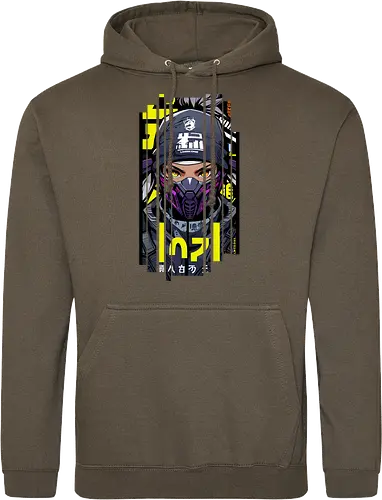 Cyberpunk-Ninja-Mädchen