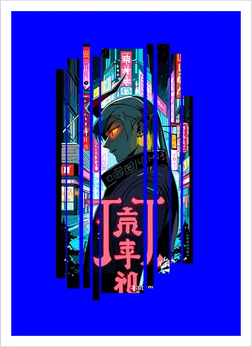 Cyberpunk Oni Neon