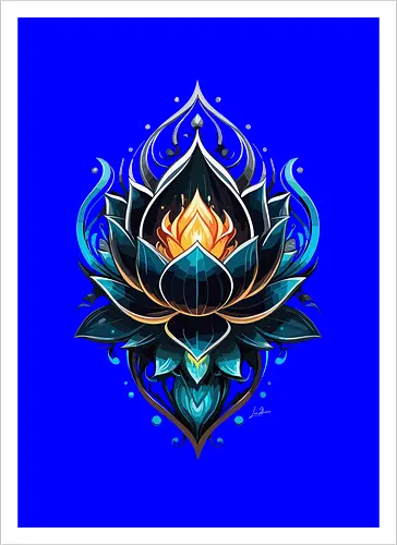Feenhafter blauer Lotus