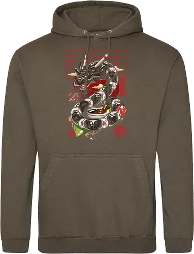 Toller japanischer Sushi-Drache