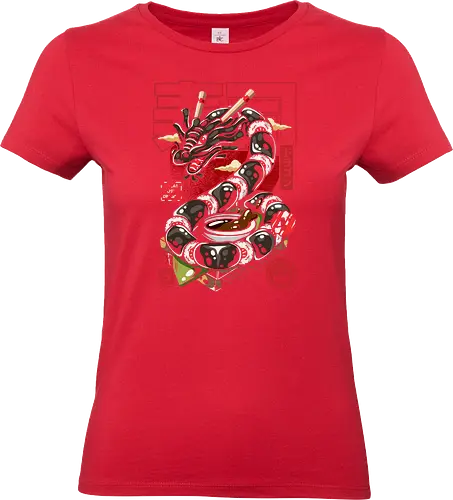 Toller japanischer Sushi-Drache - sushi, lamen, ramen, drachen, japan, lebensmittel, feinschmecker, japanisch, anime, manga, lustig, geek, popart, lm2kone - Standard T-Shirt (Frauen)