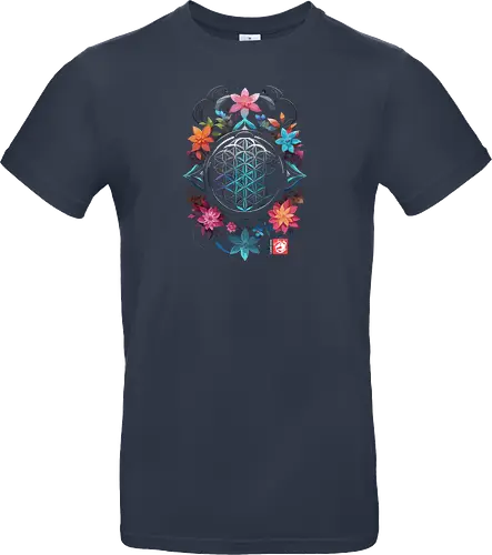 Geometrische Mandala-Blumen