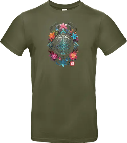 Geometrische Mandala-Blumen