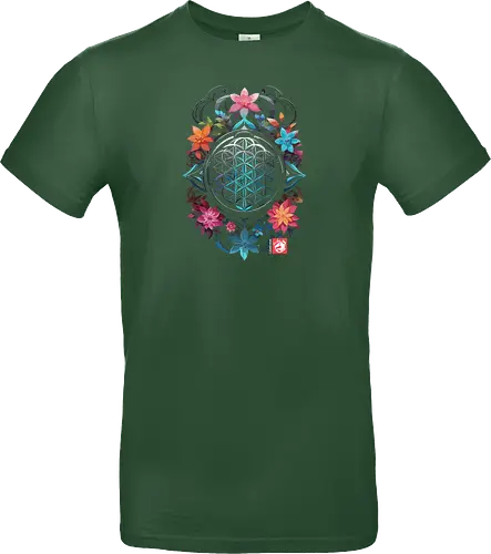 Geometrische Mandala-Blumen