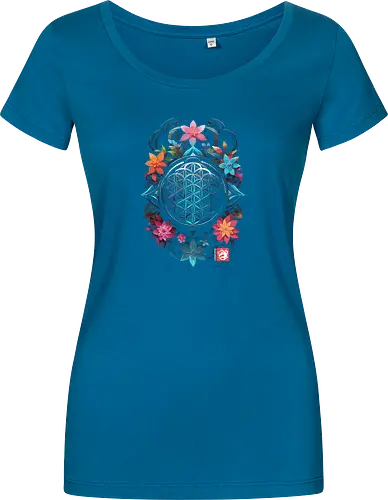 Geometrische Mandala-Blumen