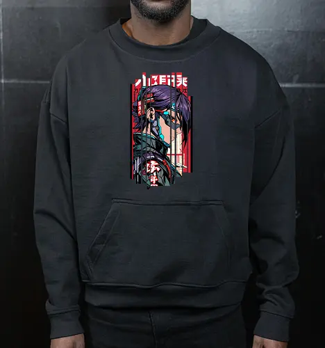 Futuristisches Cyberpunk-Mädchen