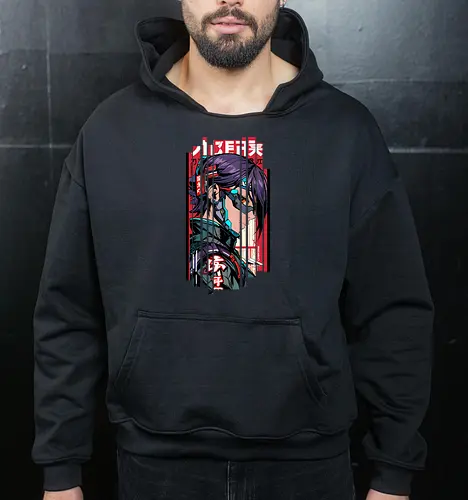 Futuristisches Cyberpunk-Mädchen