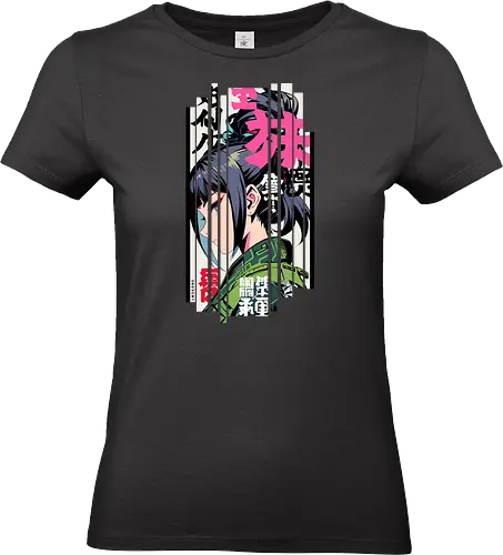 Grüne Geisha Anime - Anime, Manga, Ninja, Japan, Japanisch, Geek, Cyberpunk, Kanji, lm2kone, Pop Art - Standard T-Shirt (Frauen)