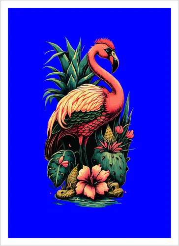 American Pink Flamingo Summer Vibes