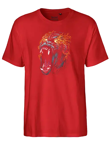Angry Gorilla Tattoo - aesthetic, aggressive, angry, gorilla, tattoo, animal, ape, beast, black, gorilla, bodybuilding, chimp, cool, danger, gift, face, warrior, gorillas, head, kawaii, majestic, monkey, monster, power, scary, spiritual, wild, illustronii - Fairtrade T-Shirt