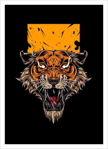 Angry Japanese Tiger Tattoo Tora