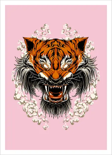 Angry Tiger Tora Tattoo